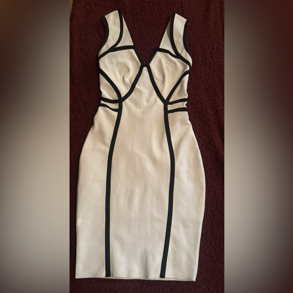 Elegant Black and White Dress
